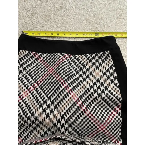 NWT White House Black Market WHBM Womens 4 Plaid Straight Pencil Skirt MSRP $88