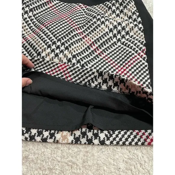 NWT White House Black Market WHBM Womens 4 Plaid Straight Pencil Skirt MSRP $88