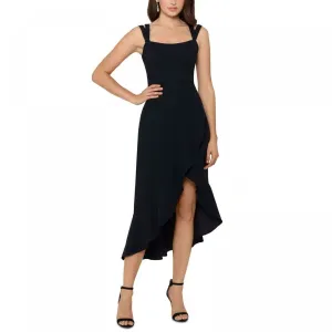 NWT Xscape Womens Double-Strap High-Low Midi Dress. 3297X 8