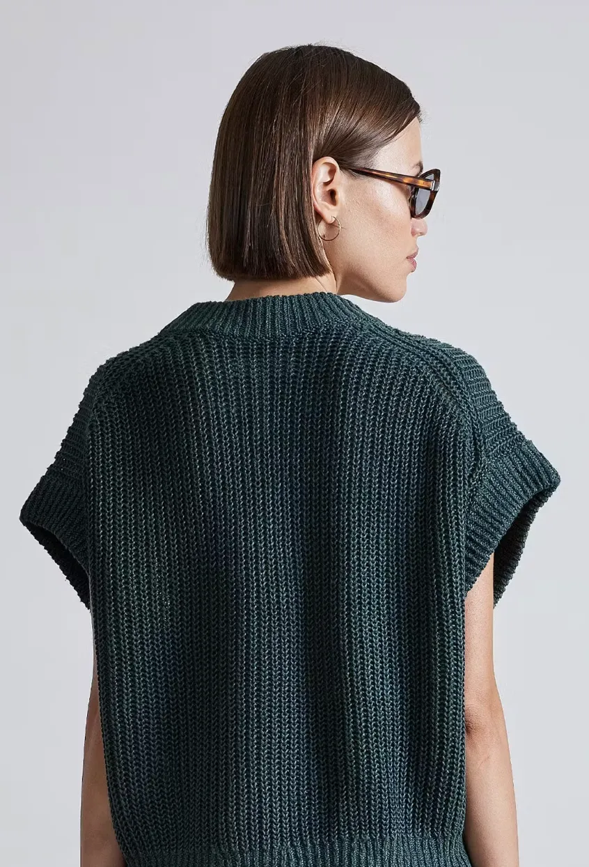 Oliva Linen Vest