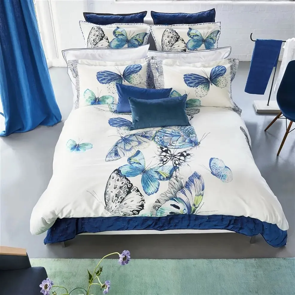 Papillons Cobalt Duvet Cover by Designers Guild