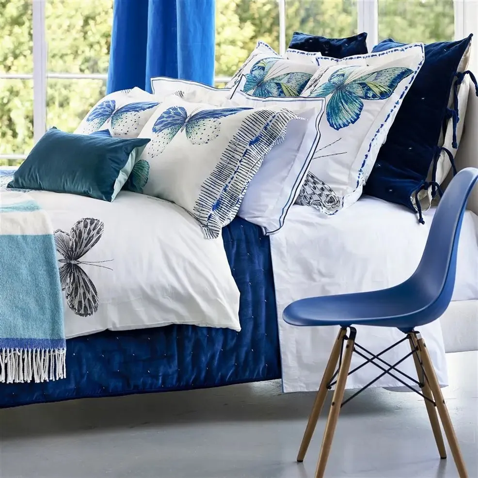 Papillons Cobalt Duvet Cover by Designers Guild