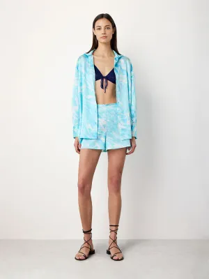 Patri Blue Hand Crochet Bikini Top