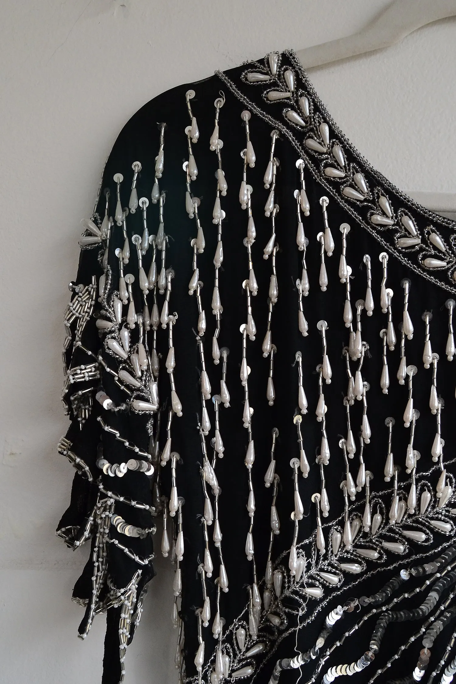 Pearl Sequin Silk Blouse