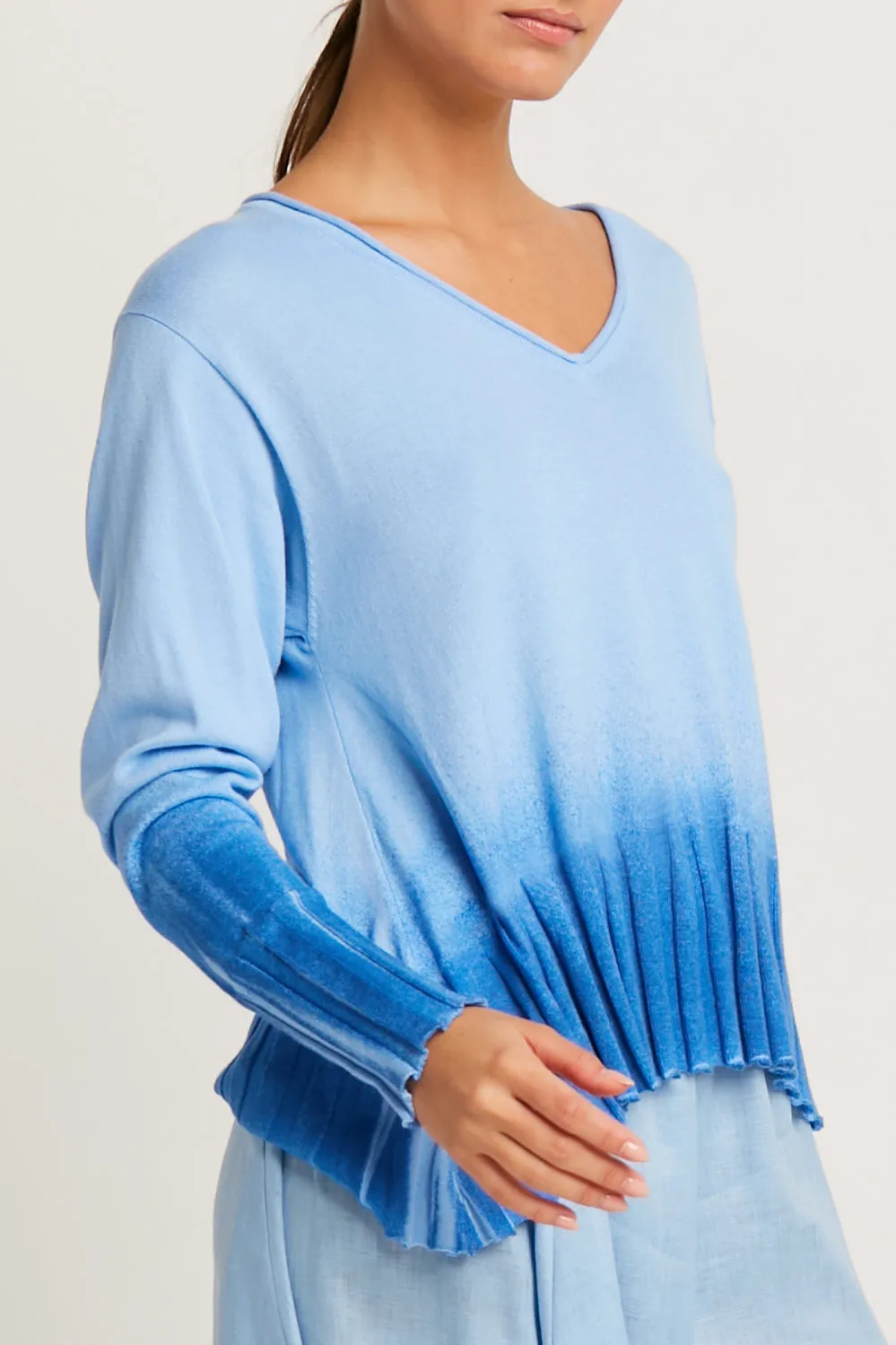 Pima Cotton Faded Glory V Neck Sweater