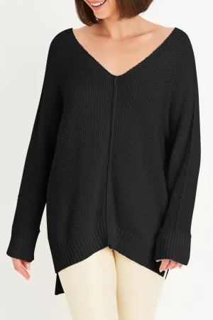 Pima Cotton Pebble V Neck Sweater