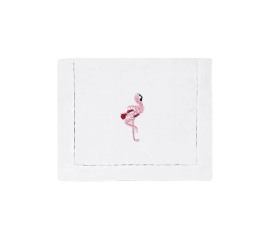 Pink Flamingo Cocktail Napkins, Set of 4