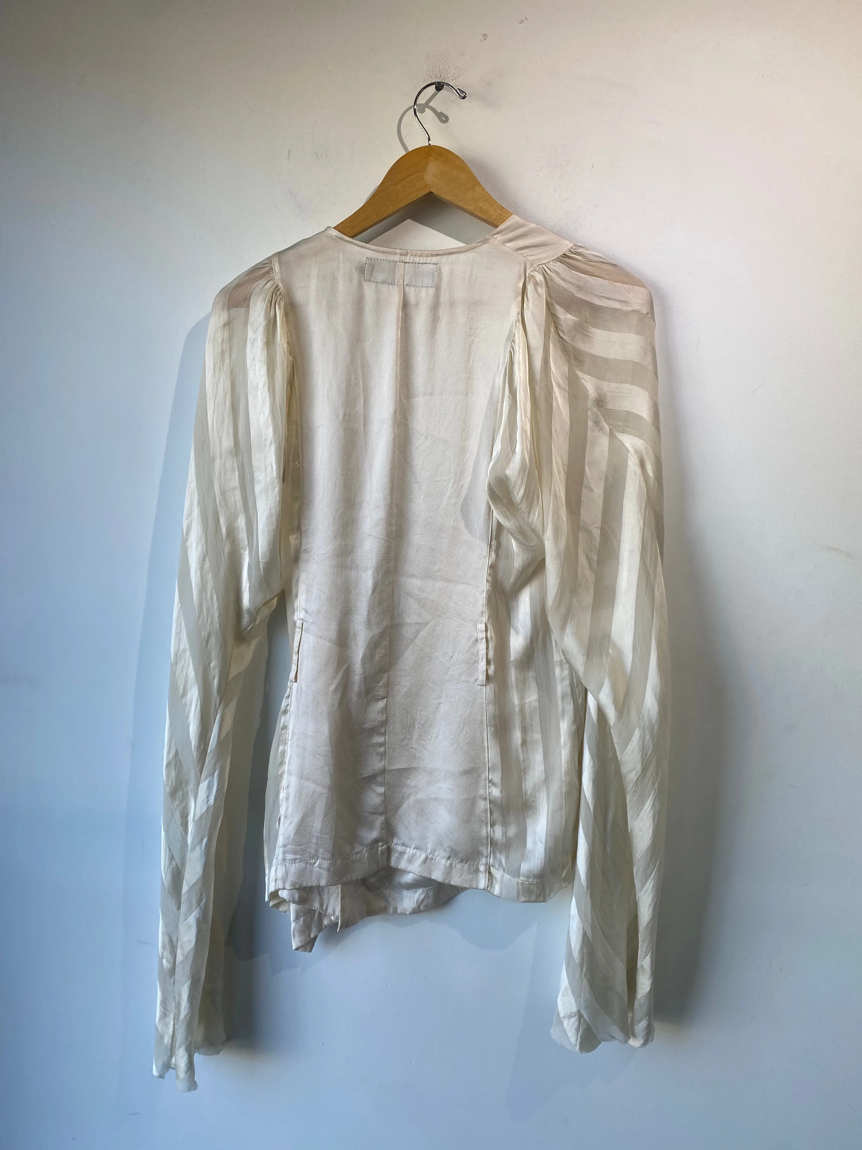 Pocket Venus White Silk Top