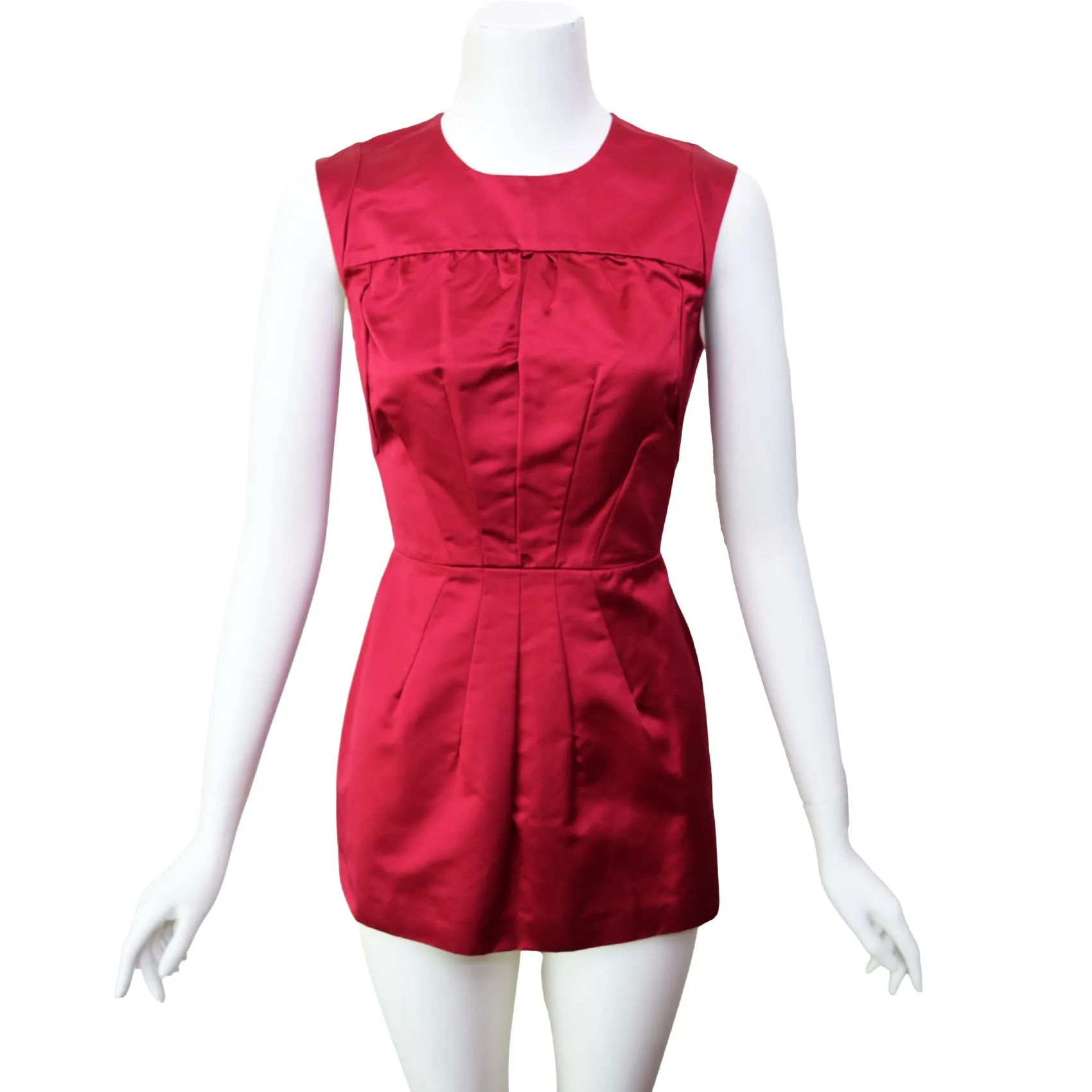 Prada 2006 Scarlet Silk Top