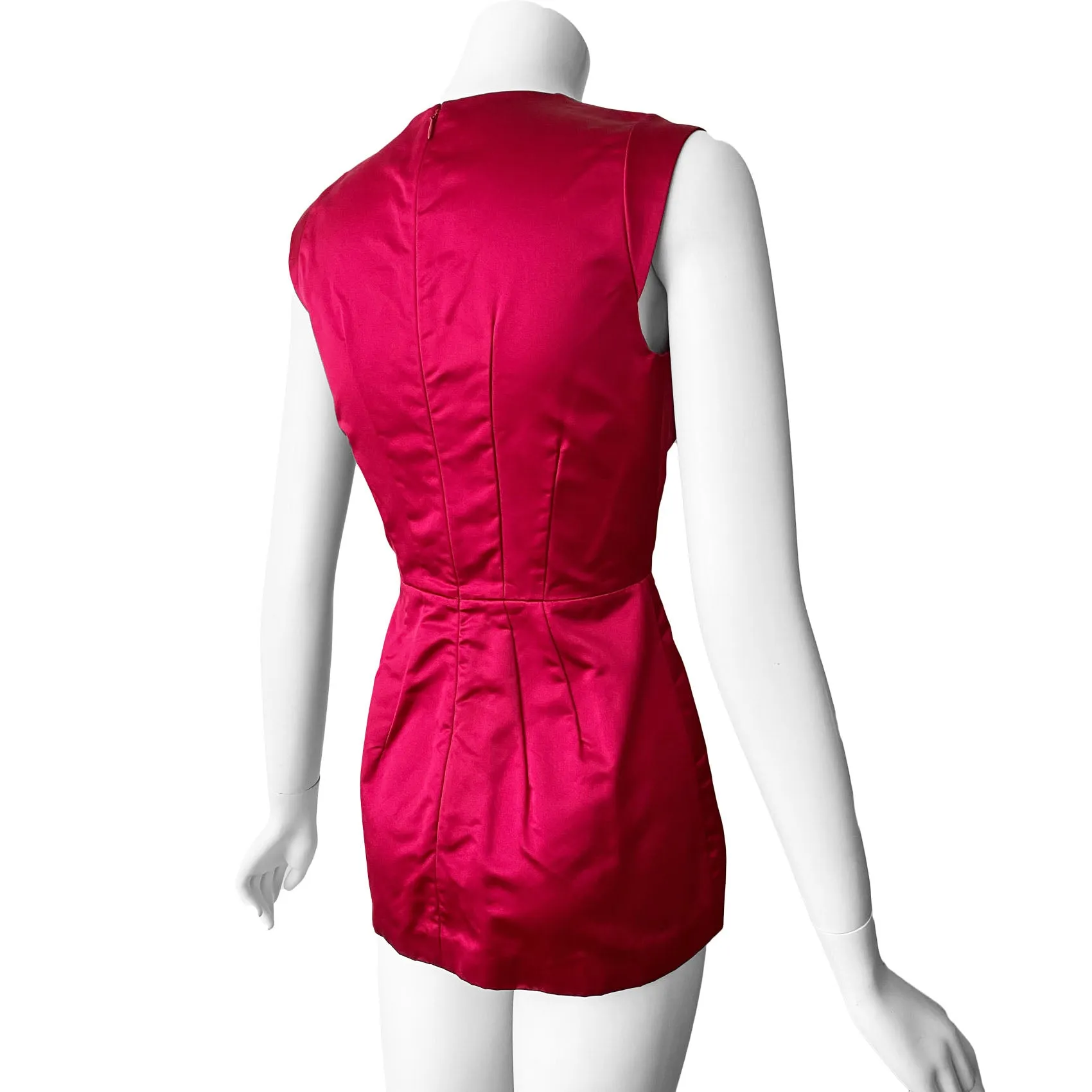 Prada 2006 Scarlet Silk Top