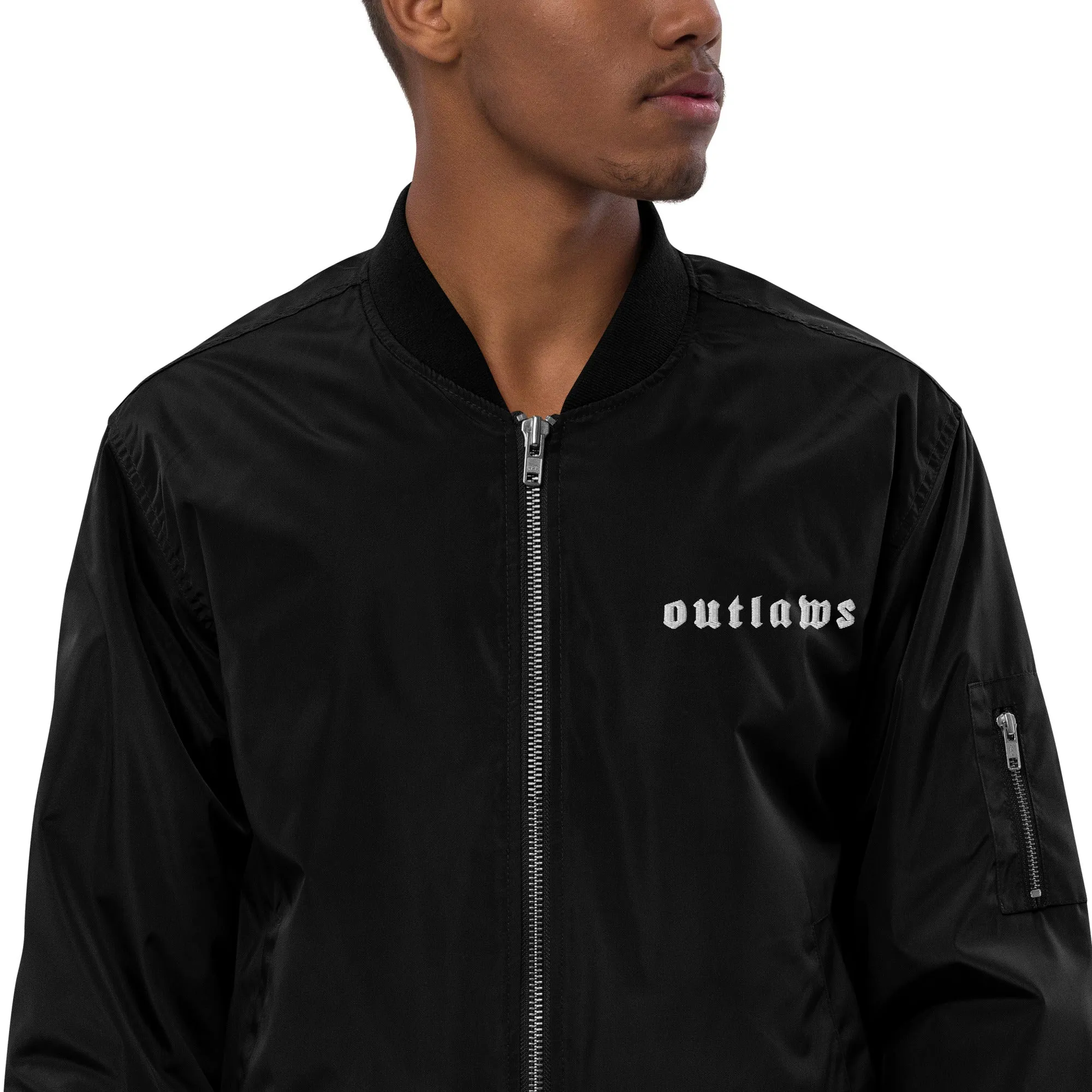 Prayer hands Premium recycled bomber jacket
