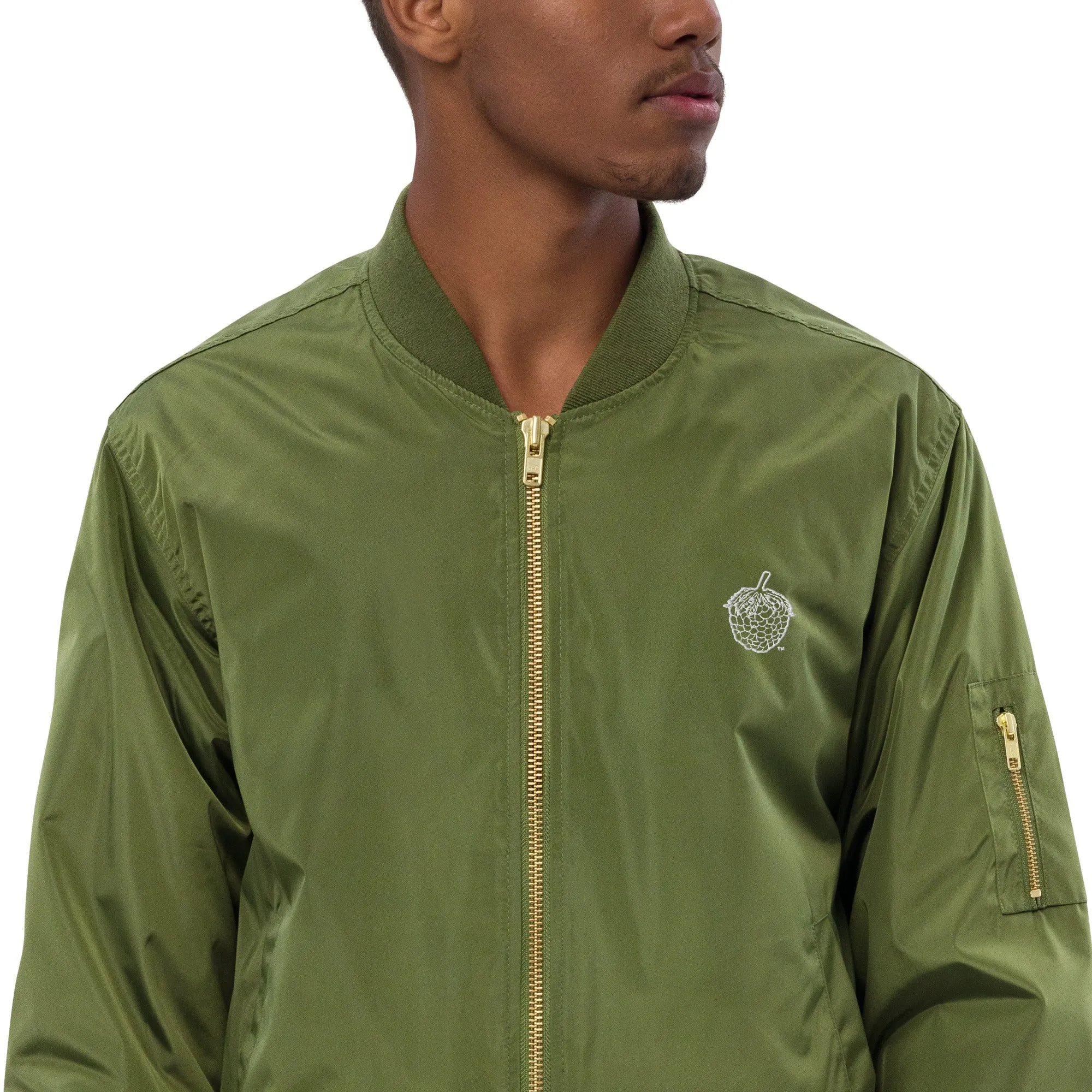 Premium Berry recycled bomber jacket