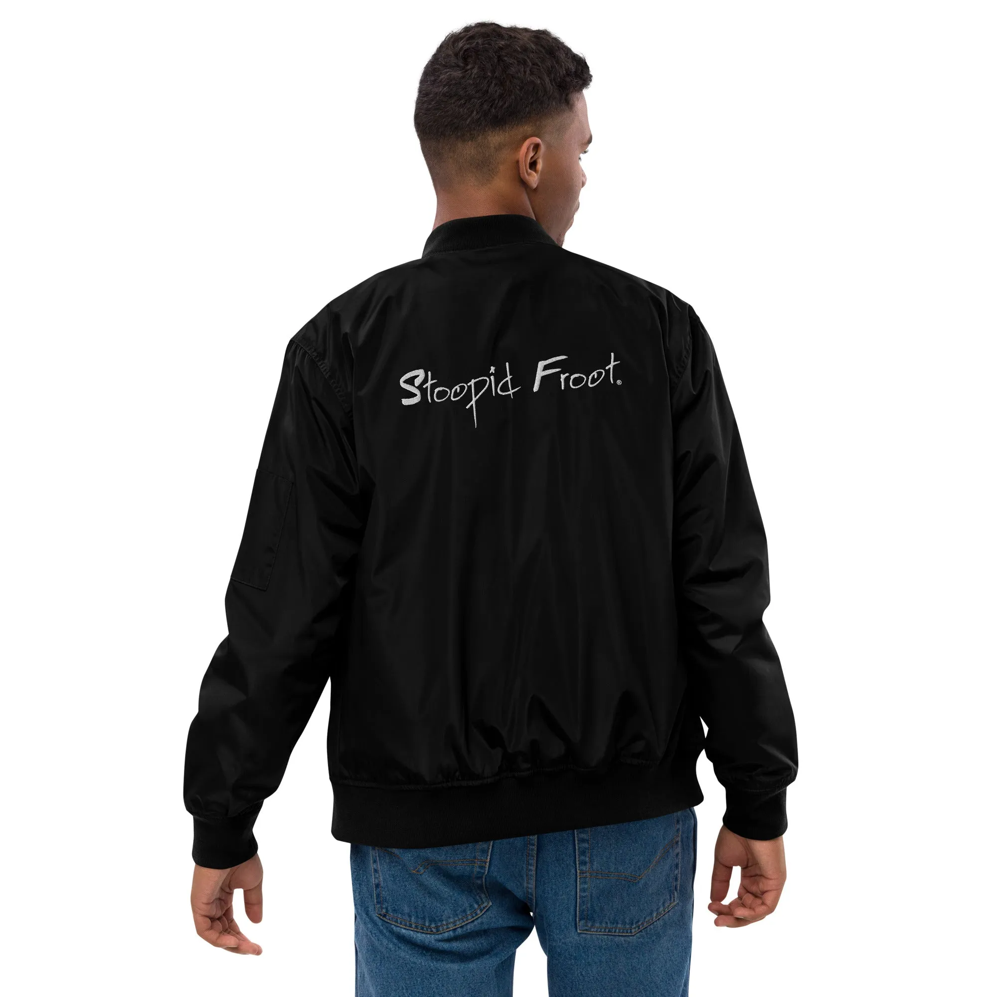 Premium Berry recycled bomber jacket