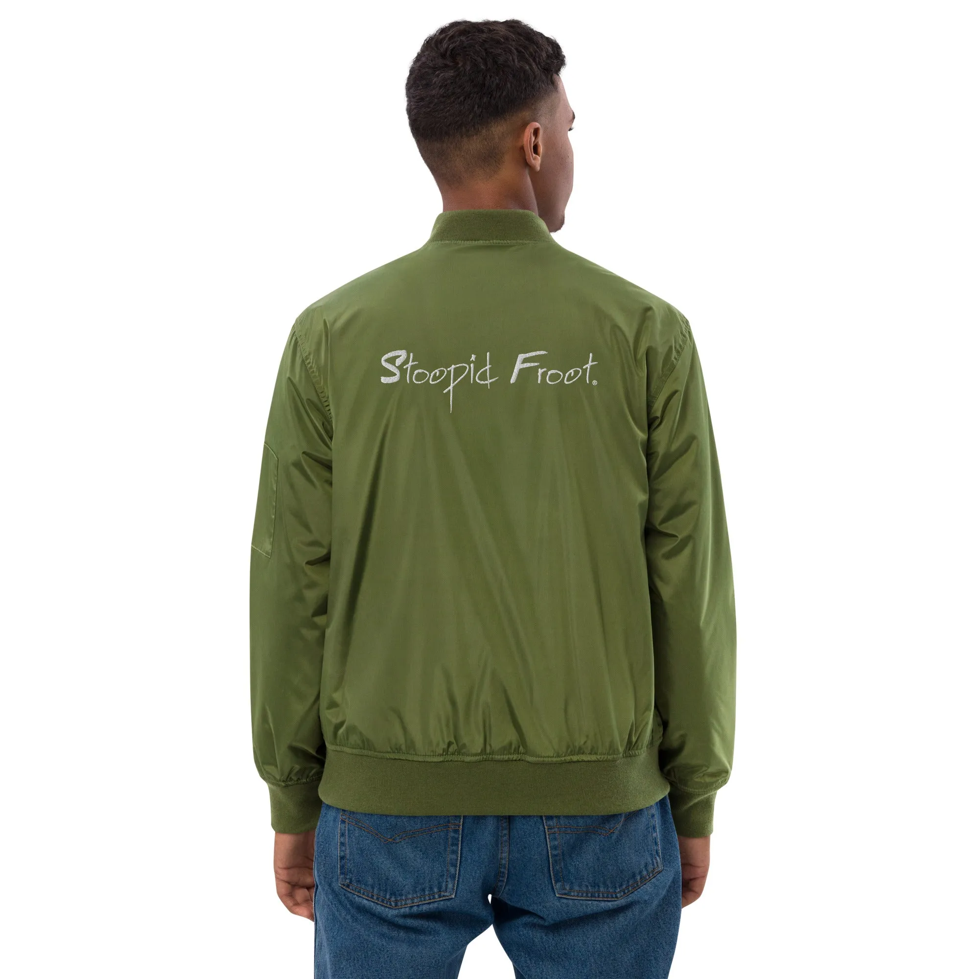Premium Berry recycled bomber jacket