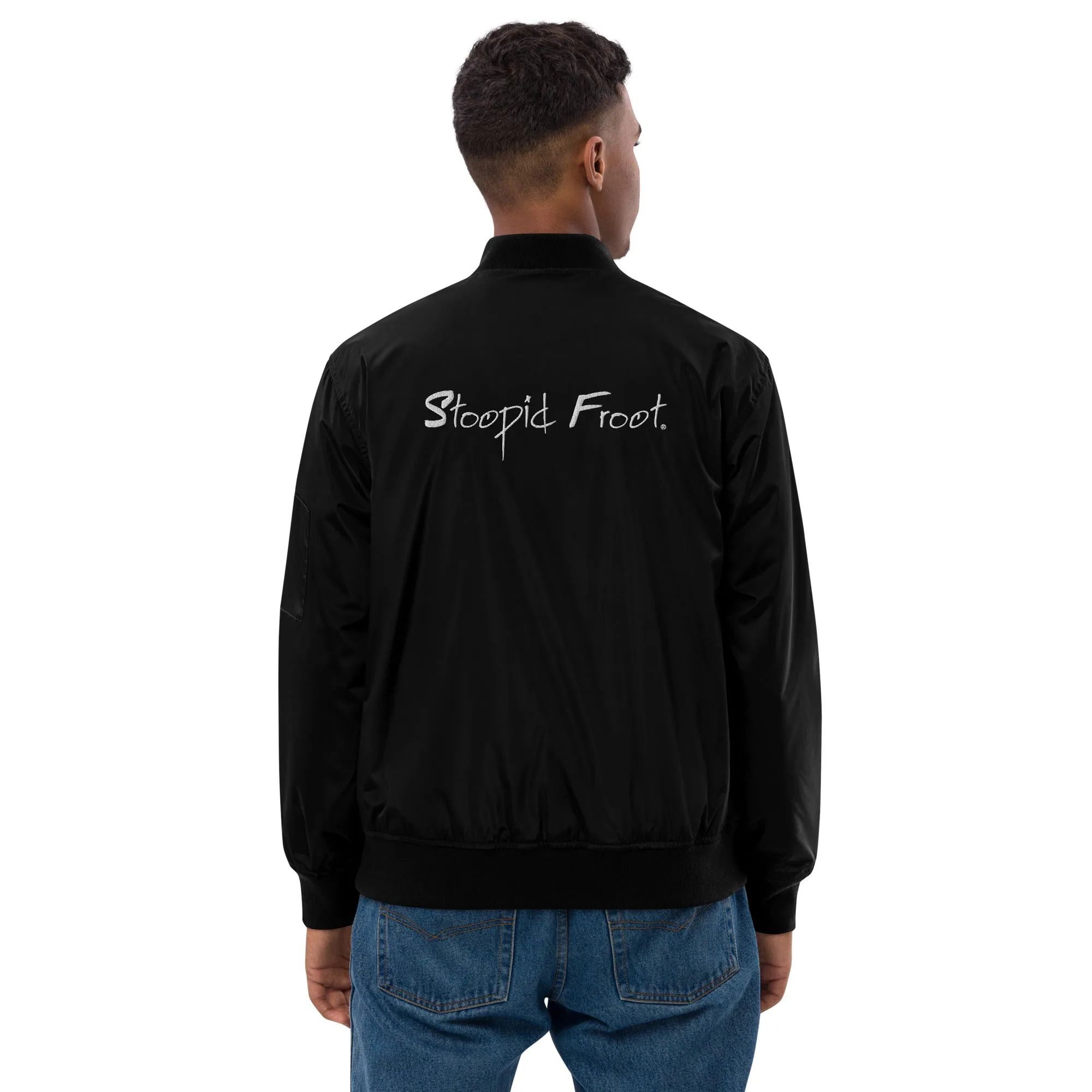 Premium Berry recycled bomber jacket