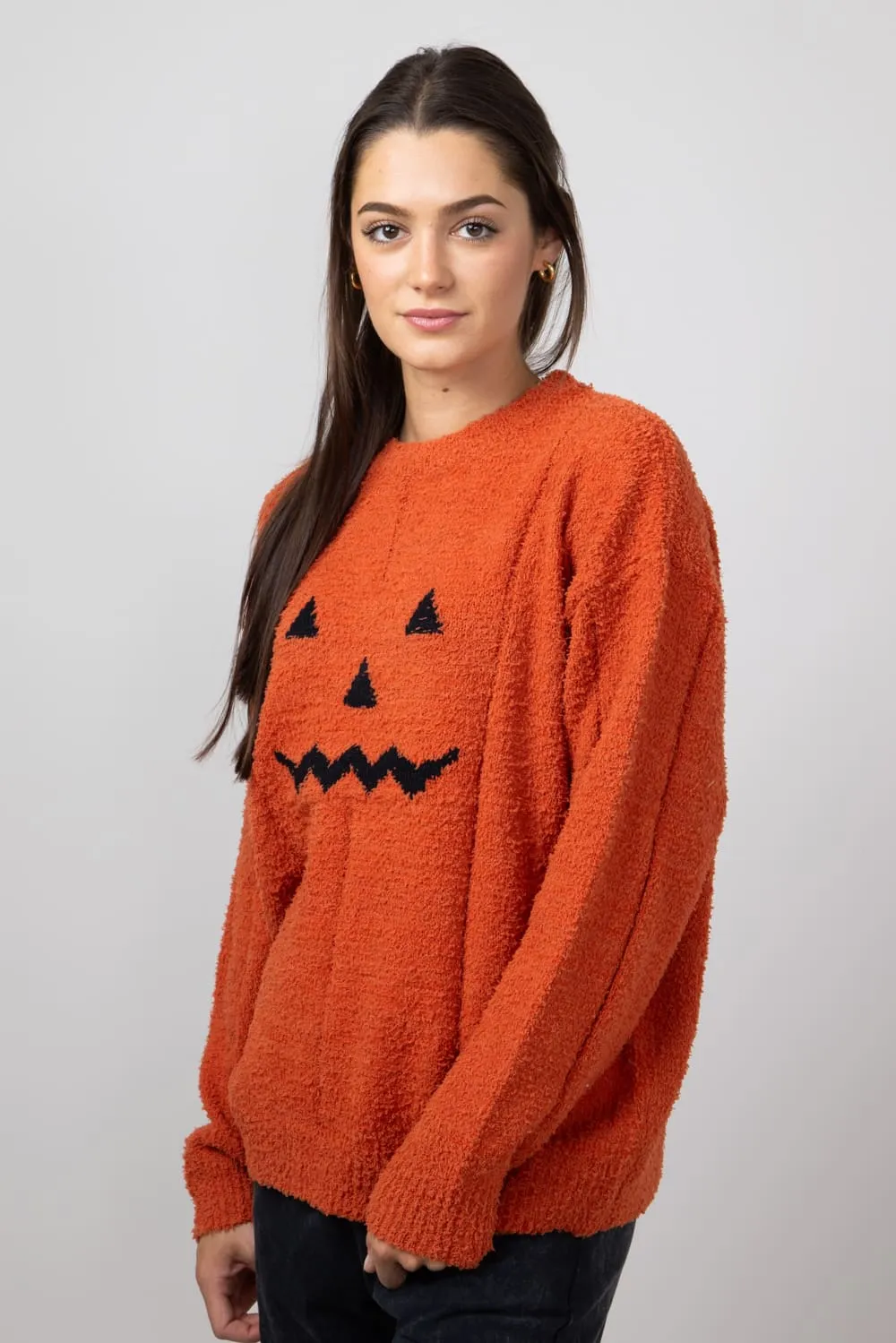 Pumpkin Sweater for Women in Orange | ATW15168-PUMPKINSPICE