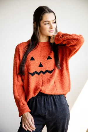 Pumpkin Sweater for Women in Orange | ATW15168-PUMPKINSPICE