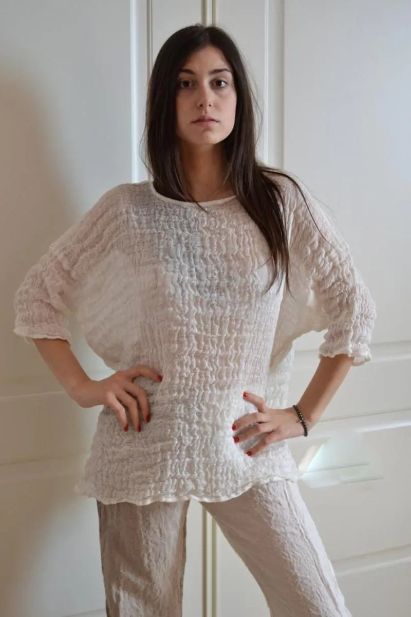 Pure Italian Linen Positano Top