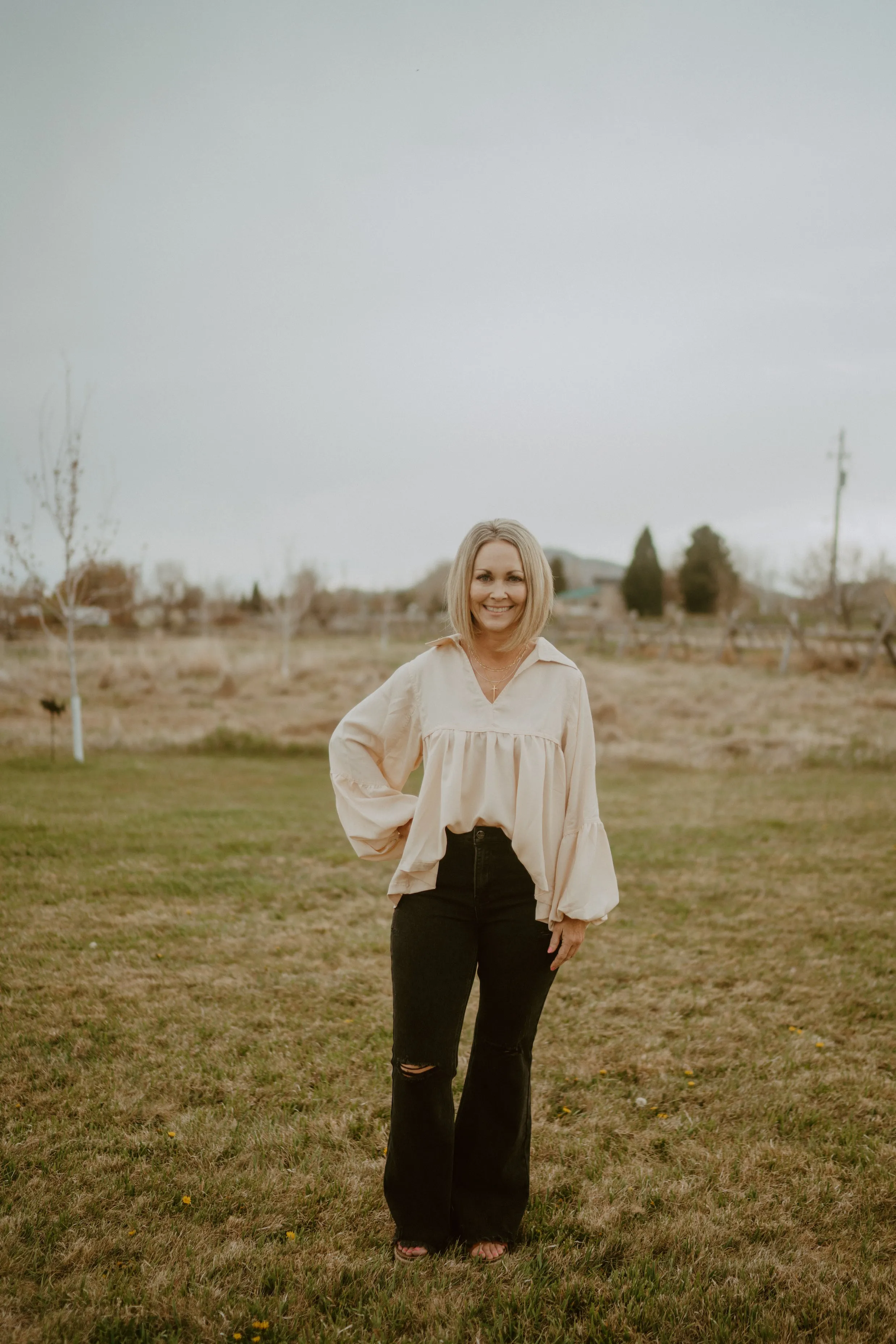 Quincey Top | Eggshell
