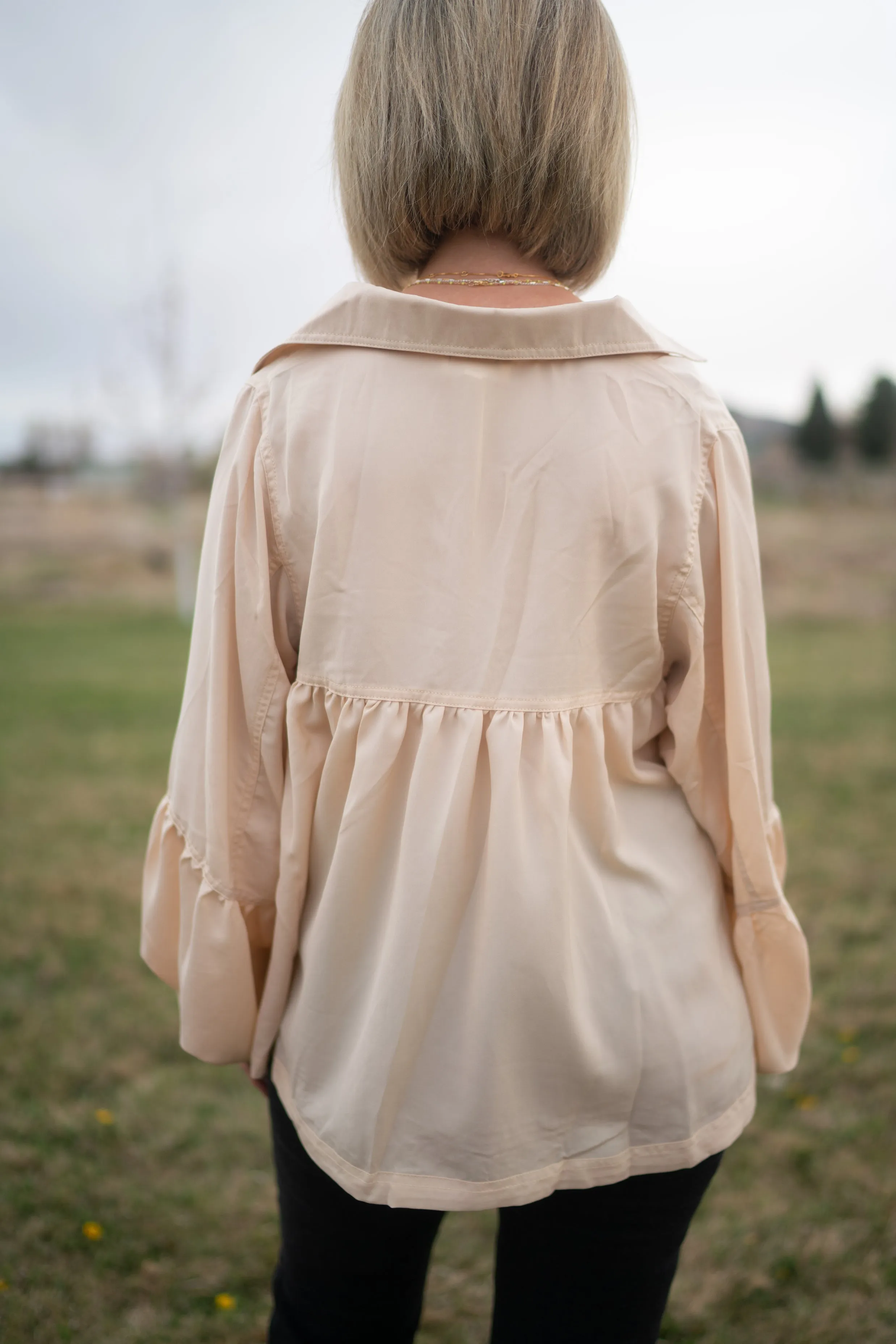Quincey Top | Eggshell