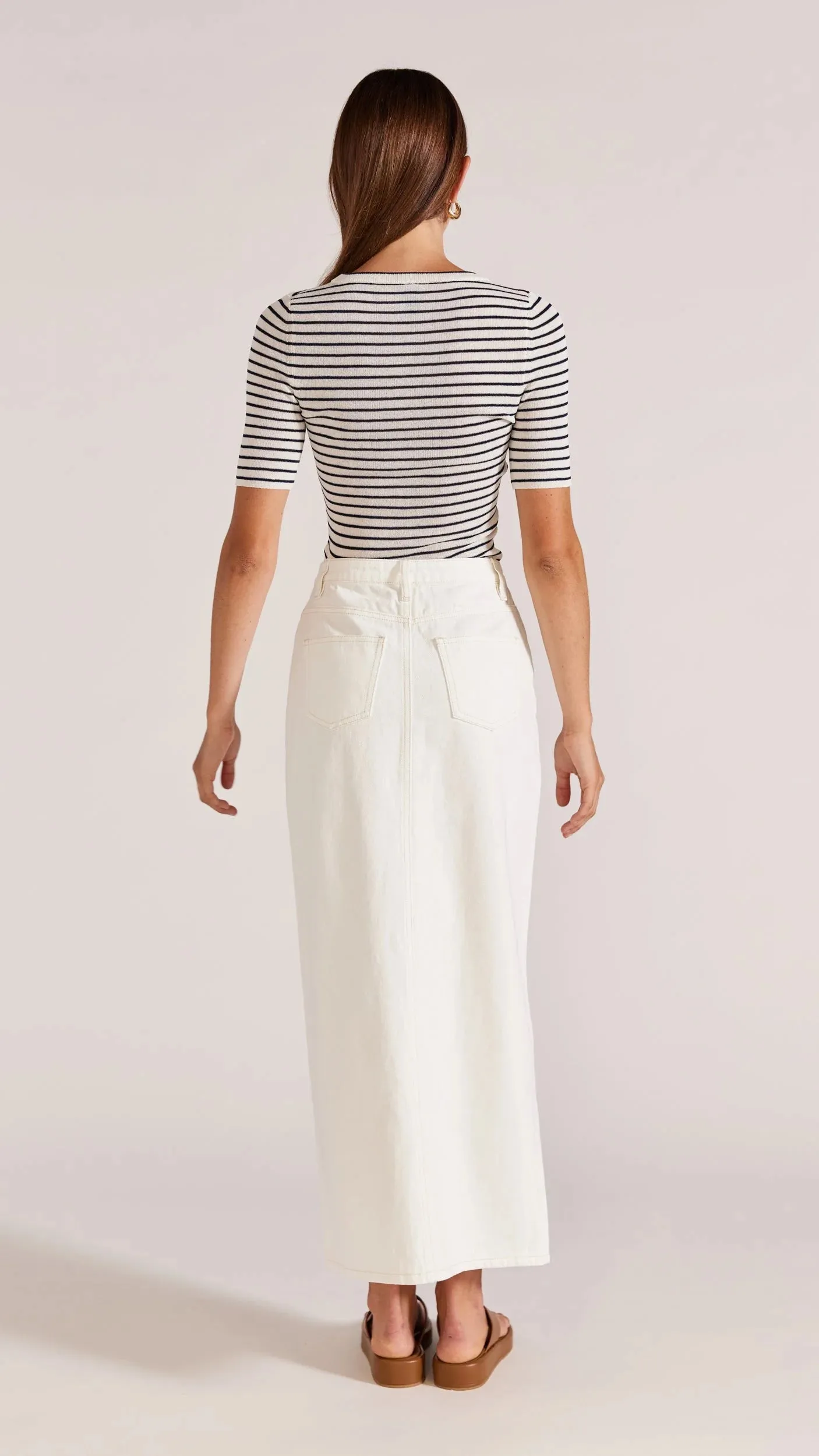 Quincy Denim Midi Skirt