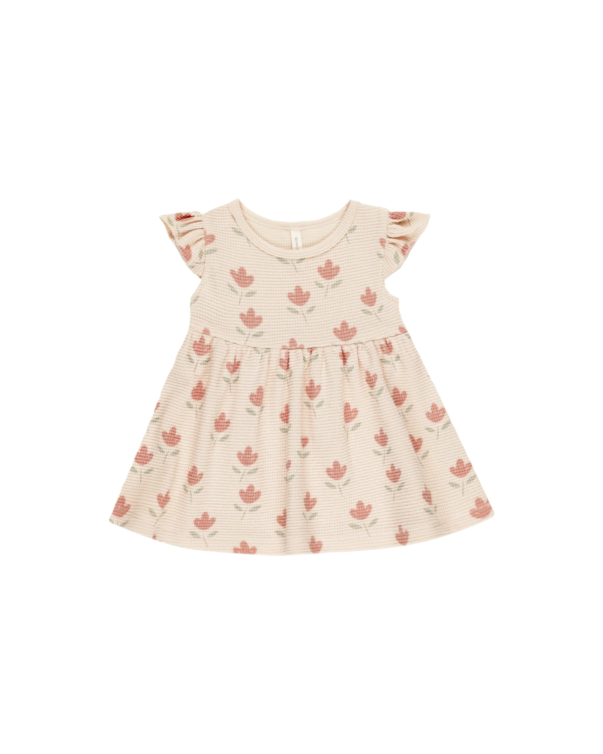 Quincy Mae Flutter Sleeve Dress || Tulips