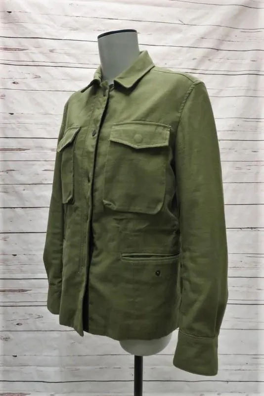 Rag & Bone/JEAN Field Jacket Army Green Cotton Size Extra Small Utility Jacket