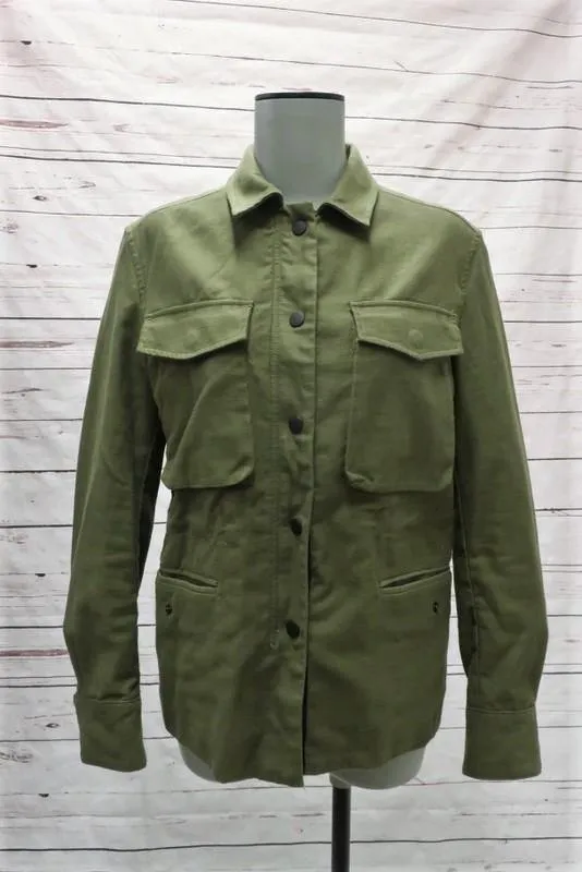 Rag & Bone/JEAN Field Jacket Army Green Cotton Size Extra Small Utility Jacket