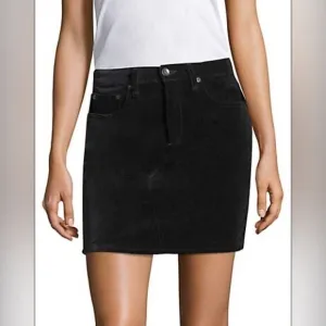 🆕Rag &amp; Bone NWT Black Velvet Dive Skirt (RB-23)