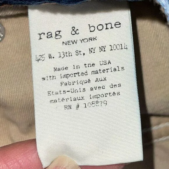 Rag &amp; Bone Women’s Denim Mini Skirt Size 26 Eddy Wash Dive Frayed Hem Blue