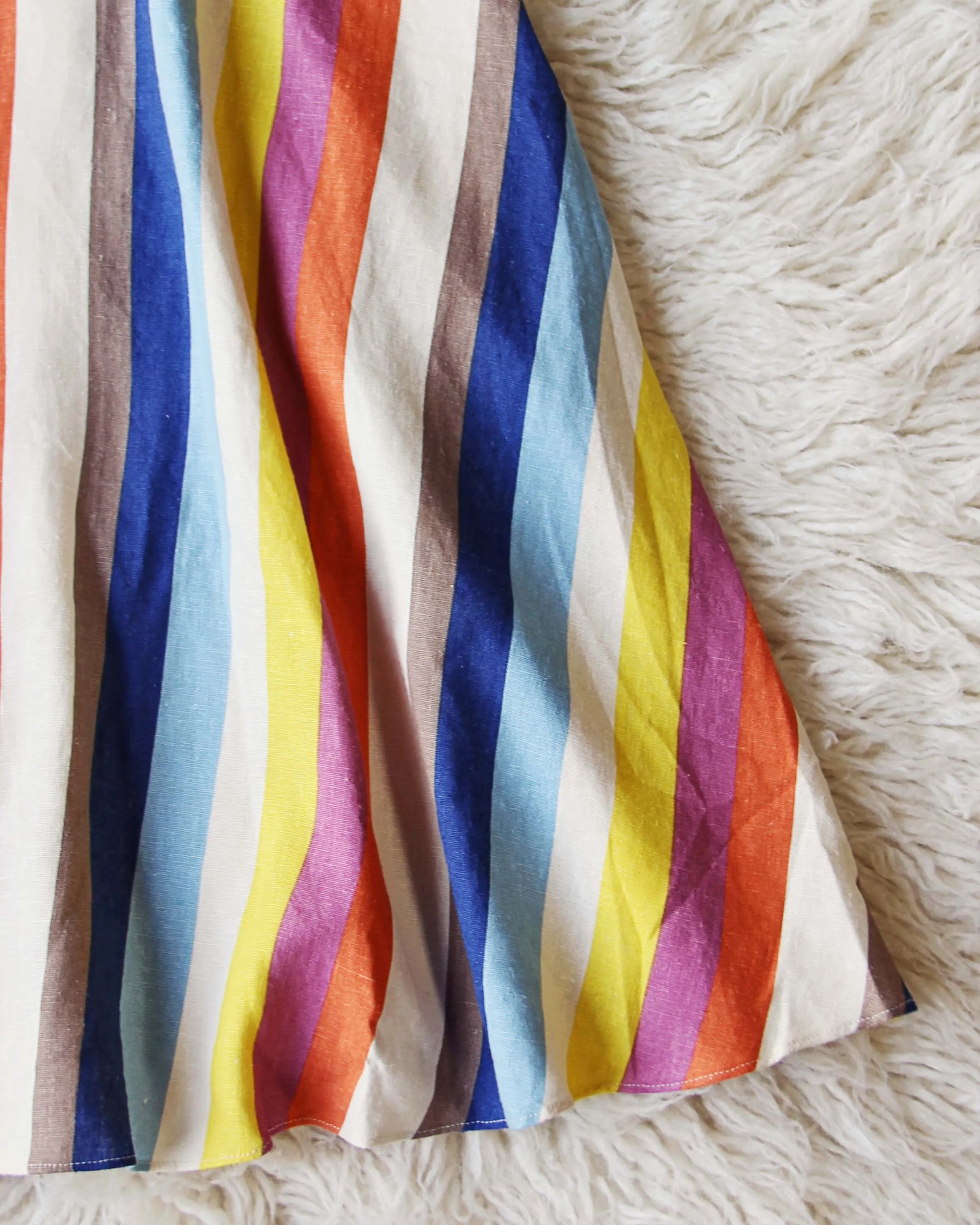 Rainbow Linen Dress