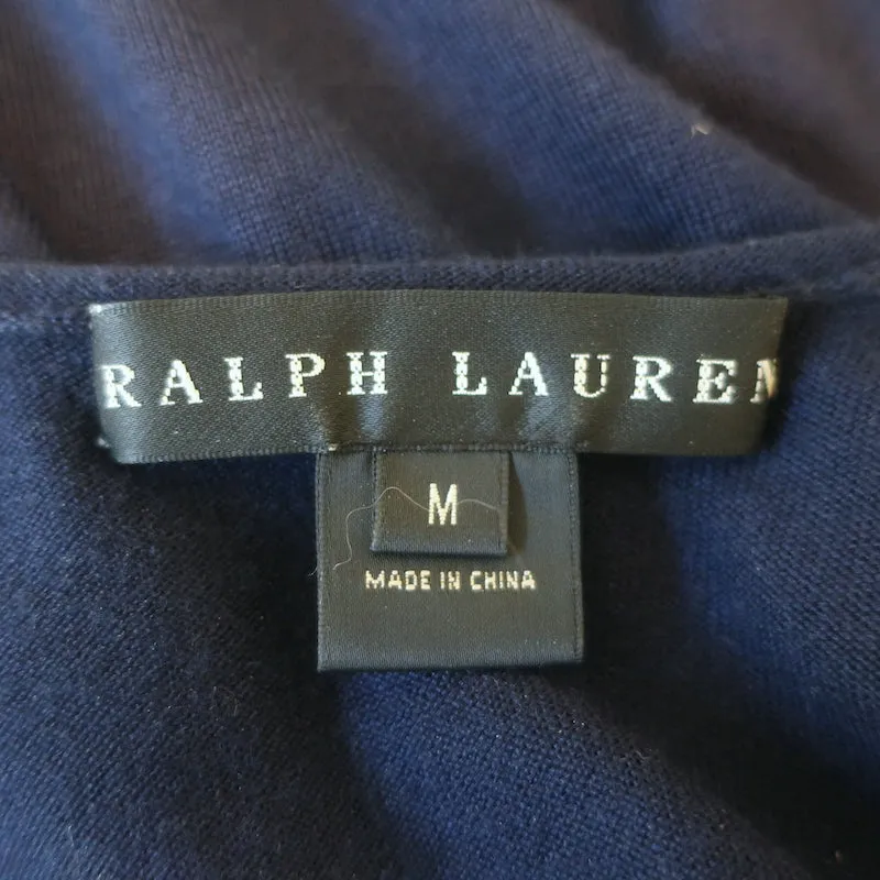 Ralph Lauren Black Label Knit Tank Top Navy Cashmere-Silk Size Medium