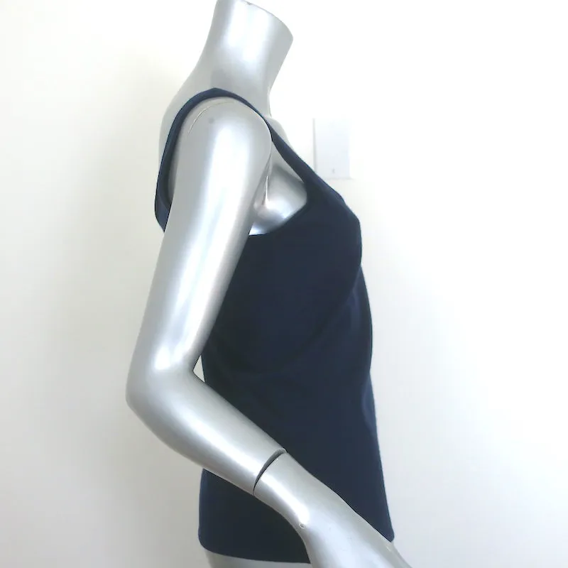 Ralph Lauren Black Label Knit Tank Top Navy Cashmere-Silk Size Medium