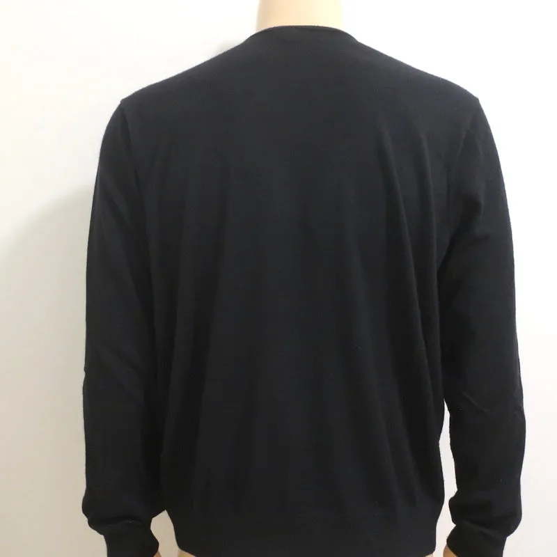 Ralph Lauren Purple Label Cashmere V-Neck Sweater Black Size Extra Large