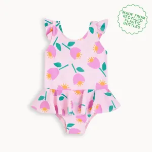 Ravello - Pink Tulip Baby & Kids Frill Swimsuit
