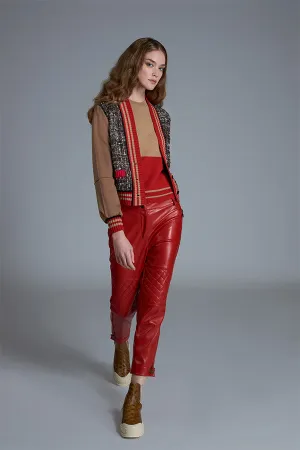 RED CAMEL SHORT SLEEVE SWEATER