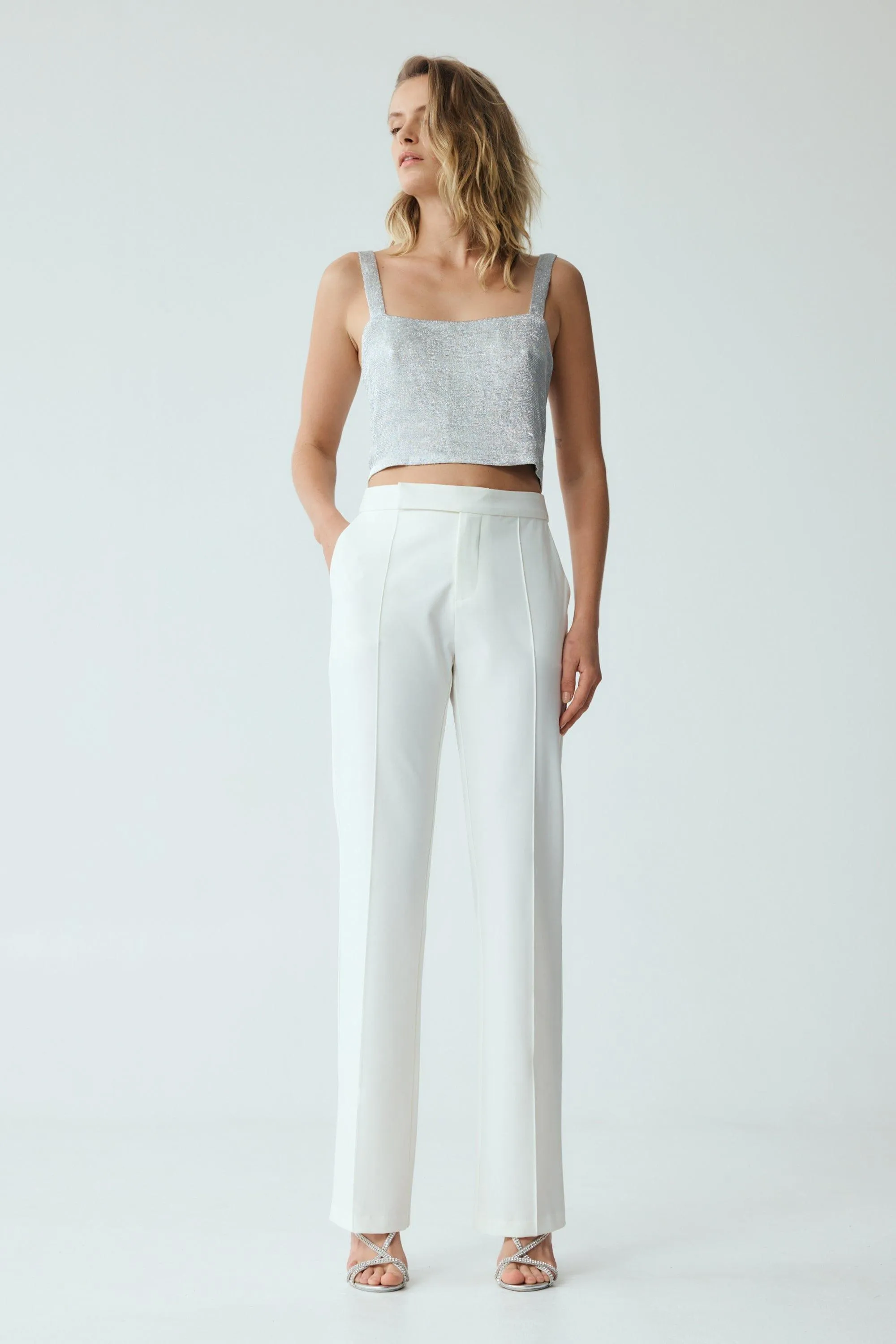 RESET TAILORED TROUSER | OFF WHITE | FINAL SALE