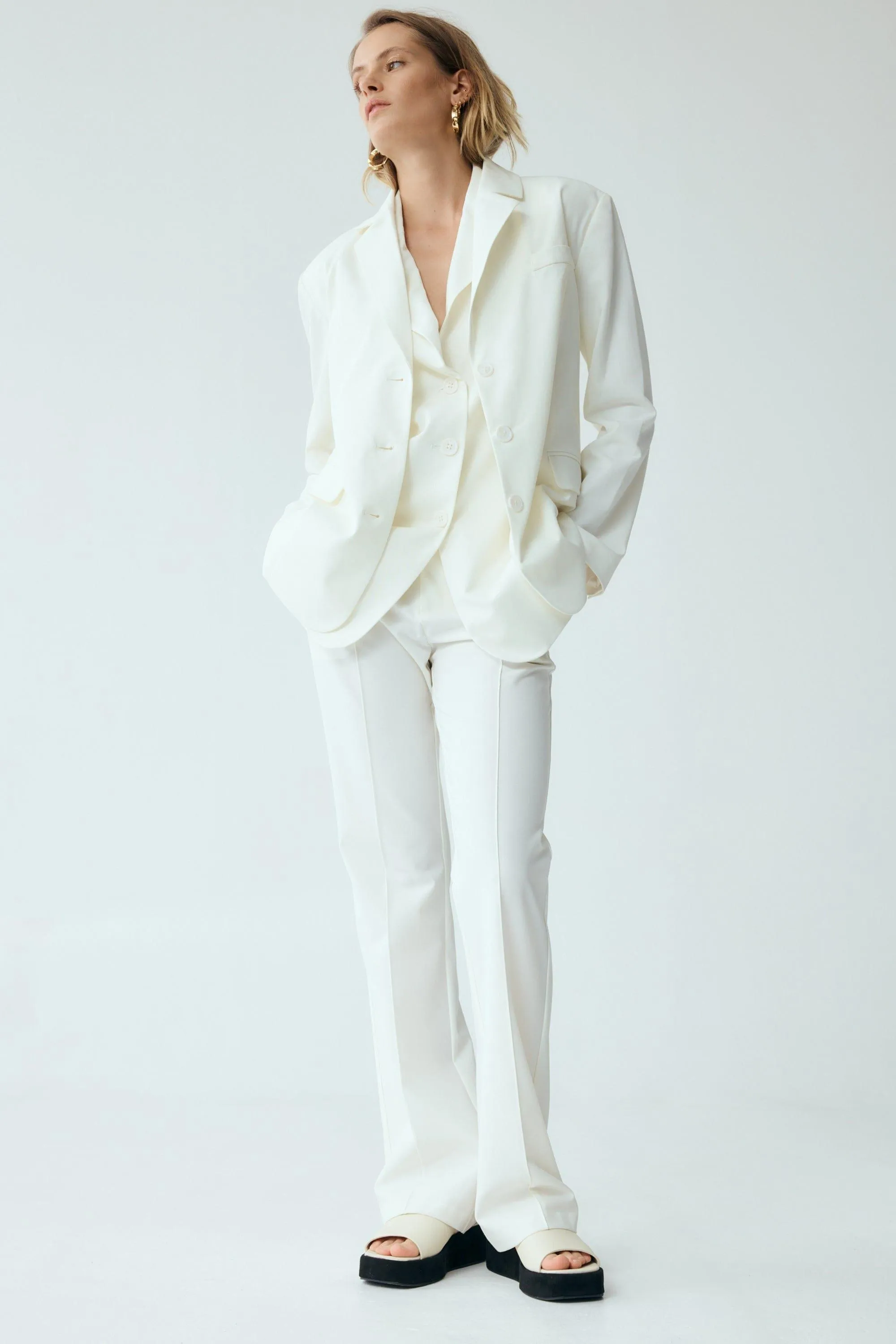 RESET TAILORED TROUSER | OFF WHITE | FINAL SALE