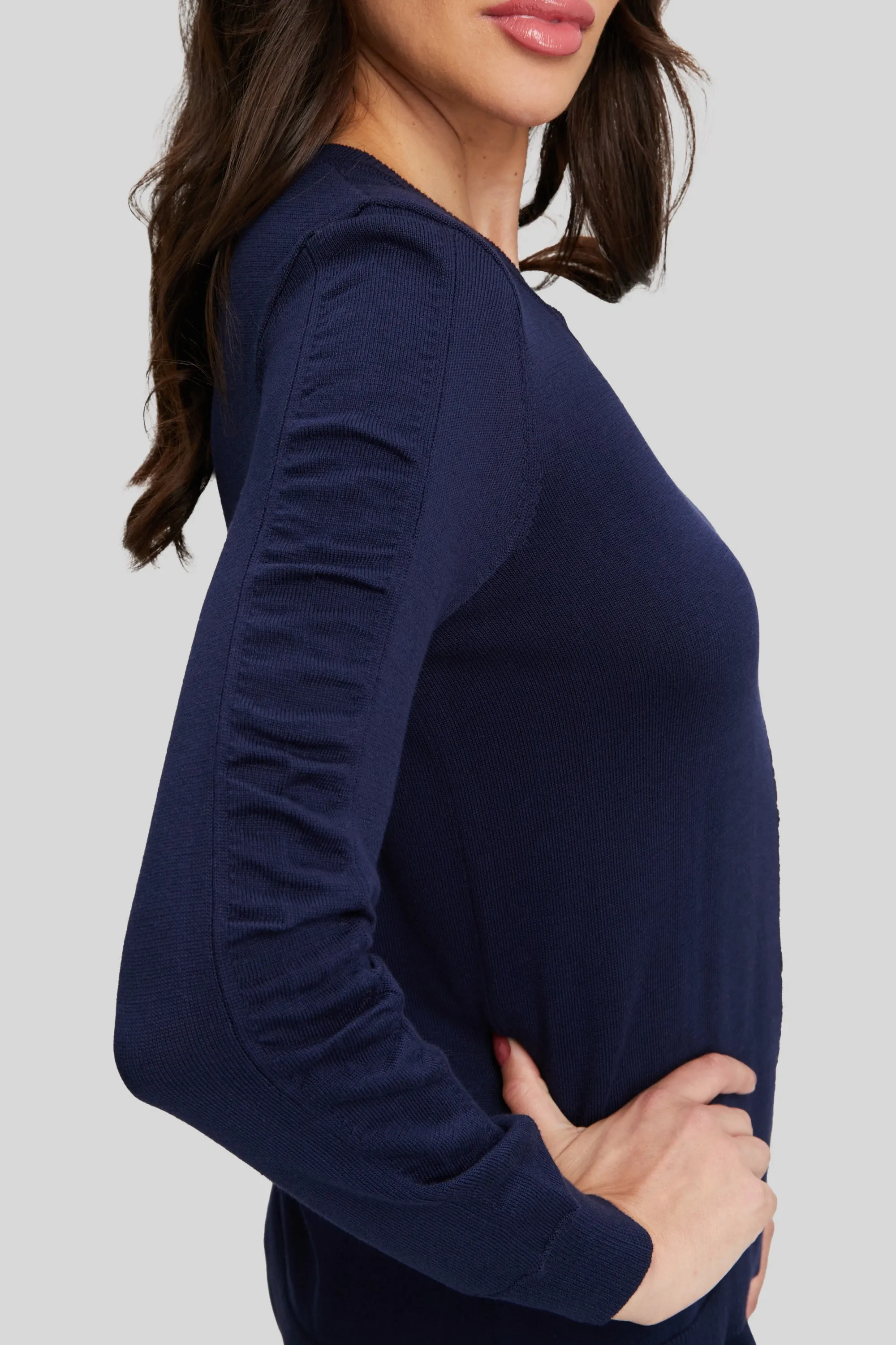 Ribbon Trim V-neck - FINAL SALE