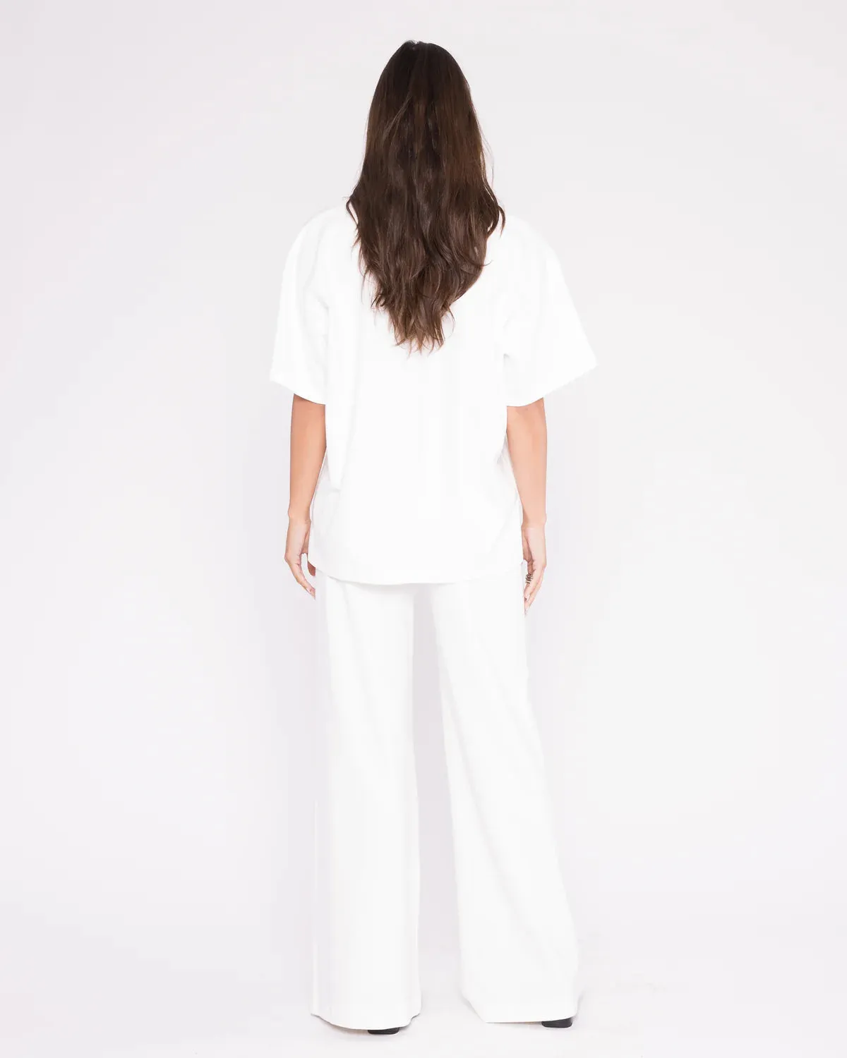 Ripley Rader Off-White Ponte Knit Big Shirt
