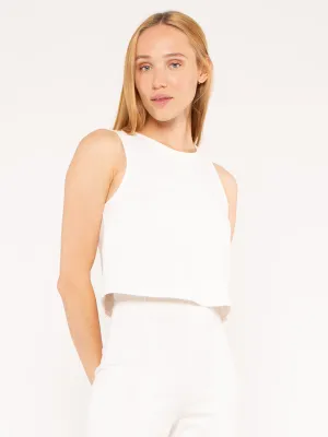 Ripley Rader Off-White Ponte Knit Tank Top