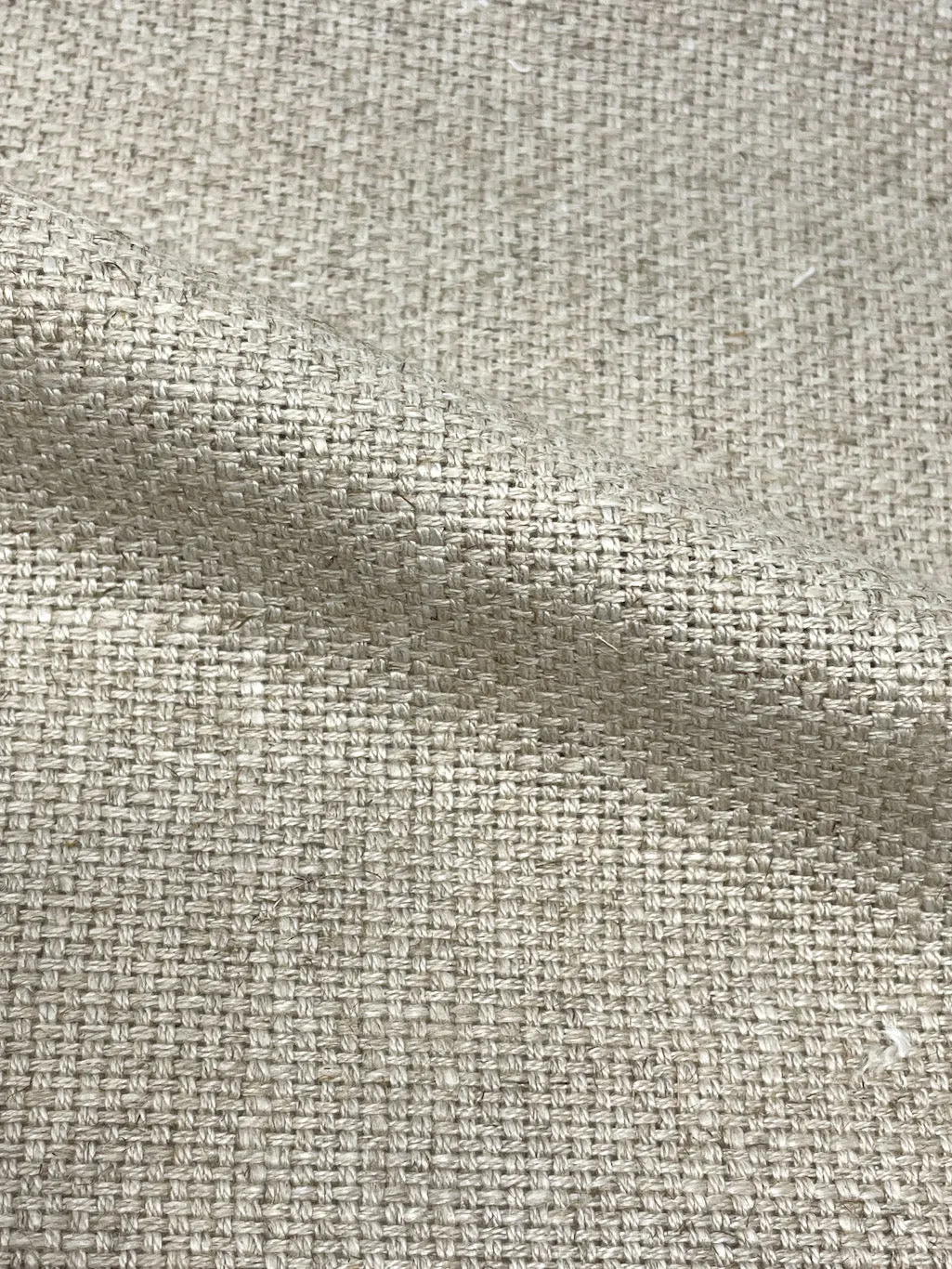 Rustic Antique Medium Heavy Weight Blend Linen Weave Fabric By The Yard/CL1121