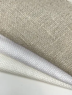 Rustic Antique Medium Heavy Weight Blend Linen Weave Fabric By The Yard/CL1121