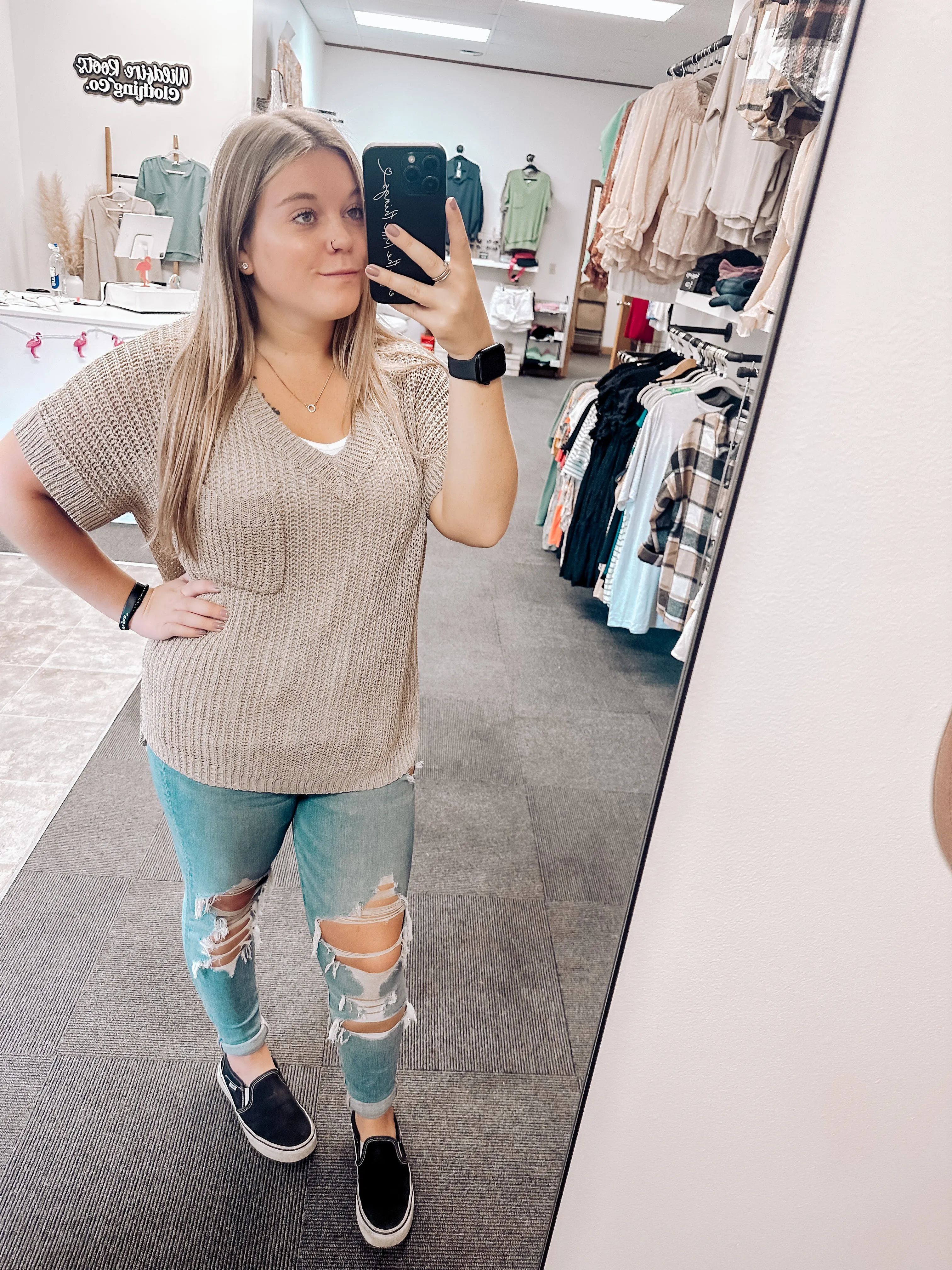 Ryann Sweater Top | Cappuccino