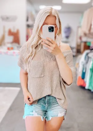 Ryann Sweater Top | Cappuccino