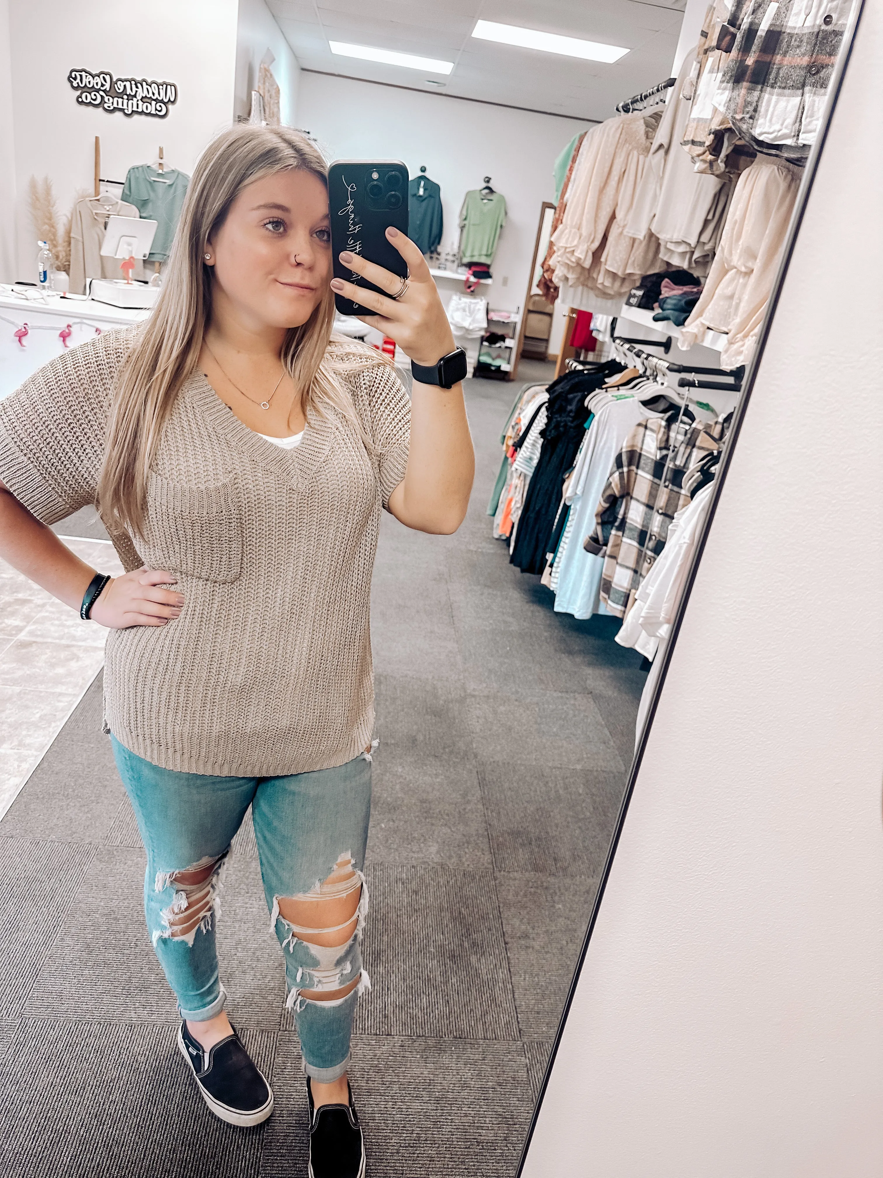 Ryann Sweater Top | Cappuccino