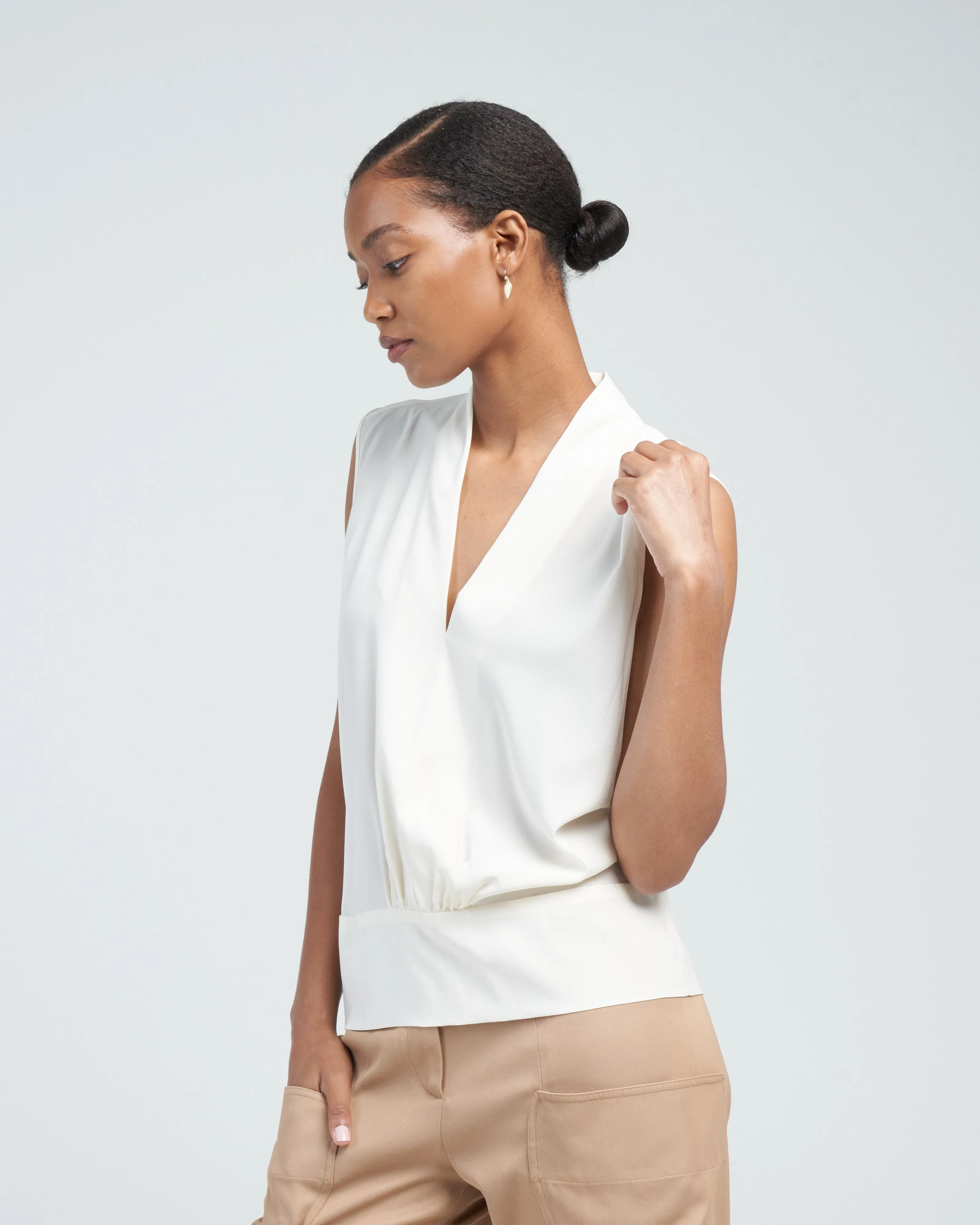 sacha top - white pepper