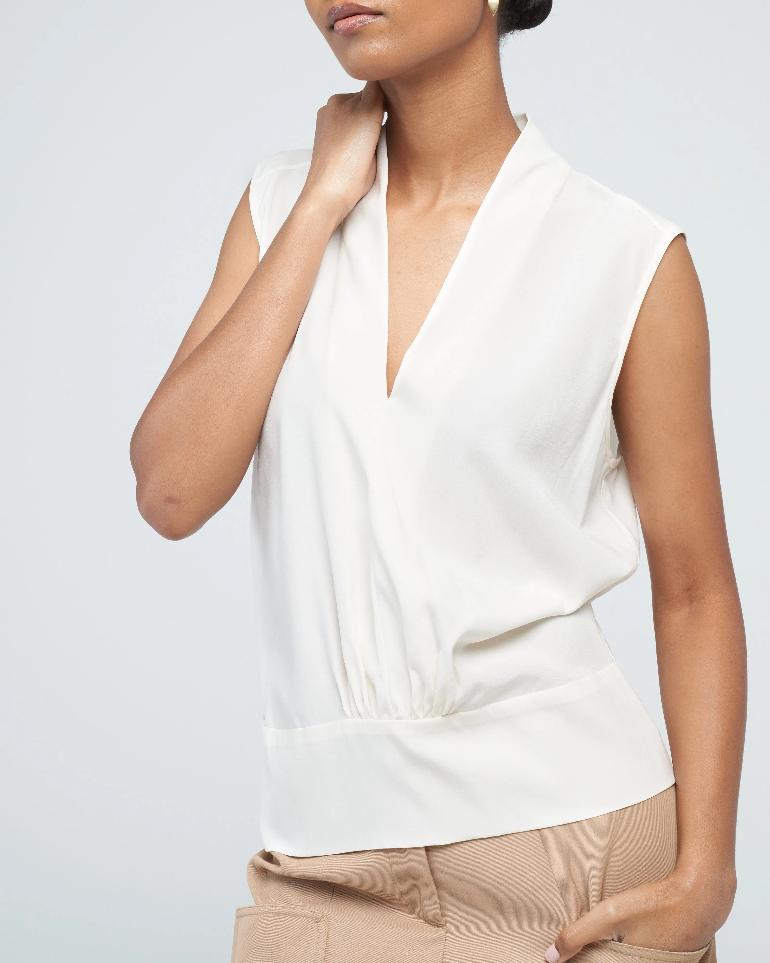 sacha top - white pepper