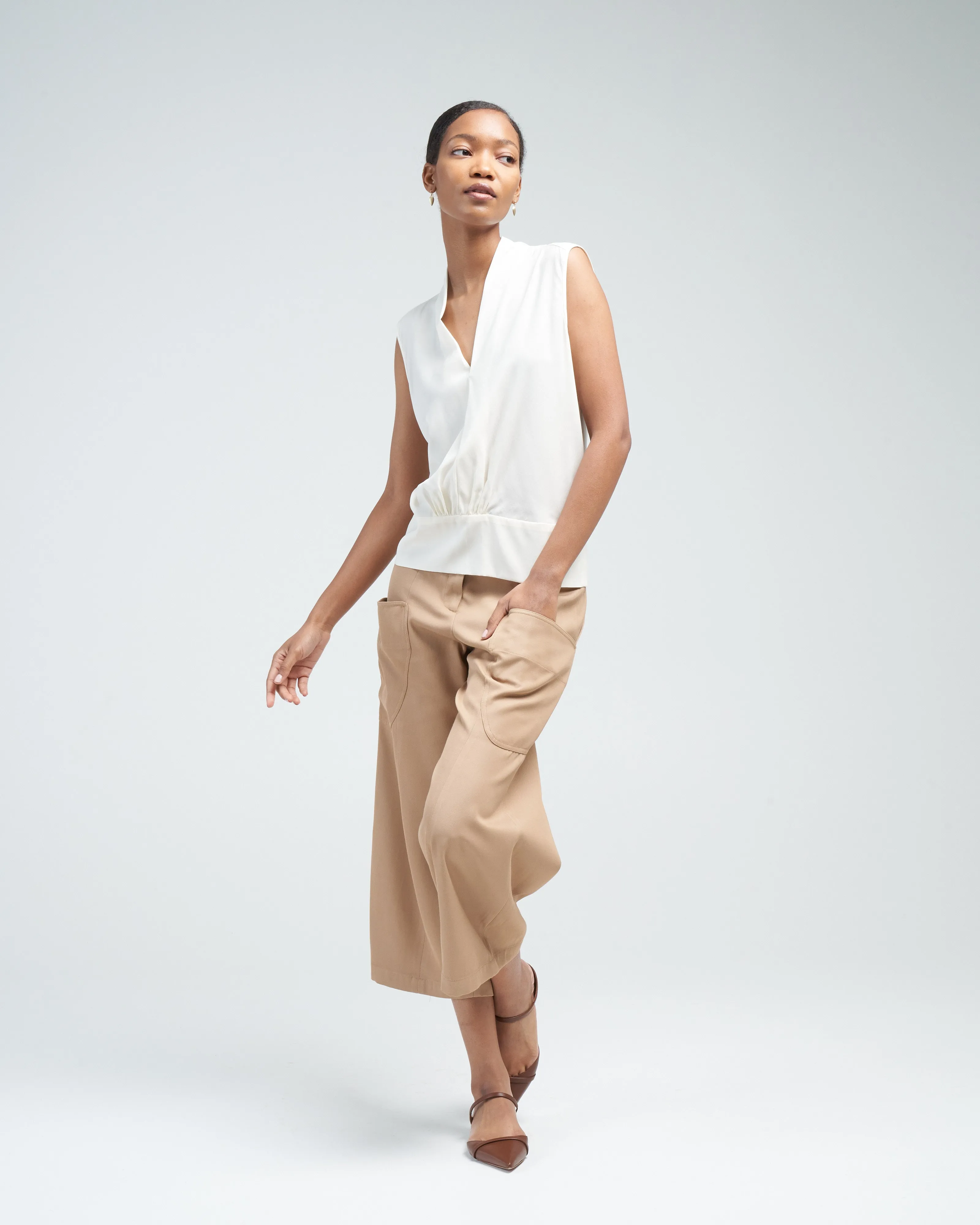 sacha top - white pepper