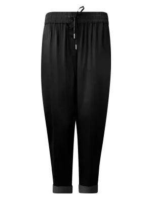 SARAH BLACK SILK PANT
